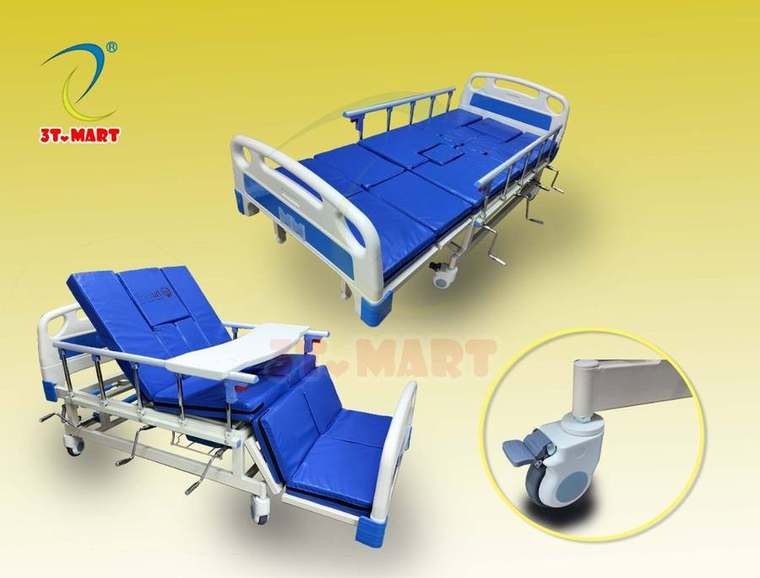 Giường bệnh 2-3 tay quay sơn tĩnh điện HUMED